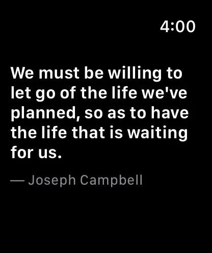 Passages on Apple Watch showing the passage of the day
