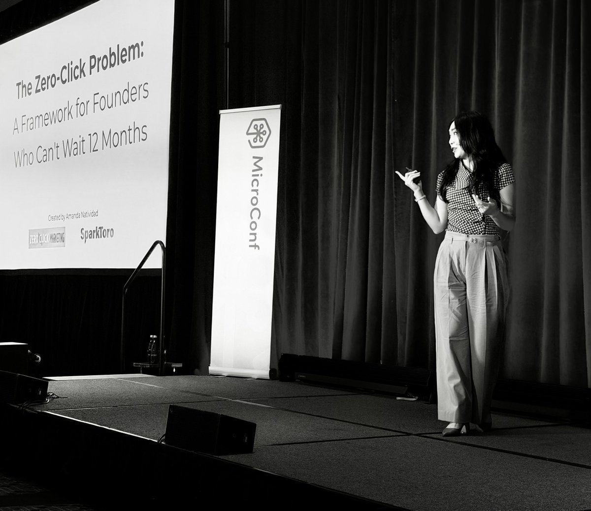 You can't just publish and hope — Amanda Natividad at MicroConf