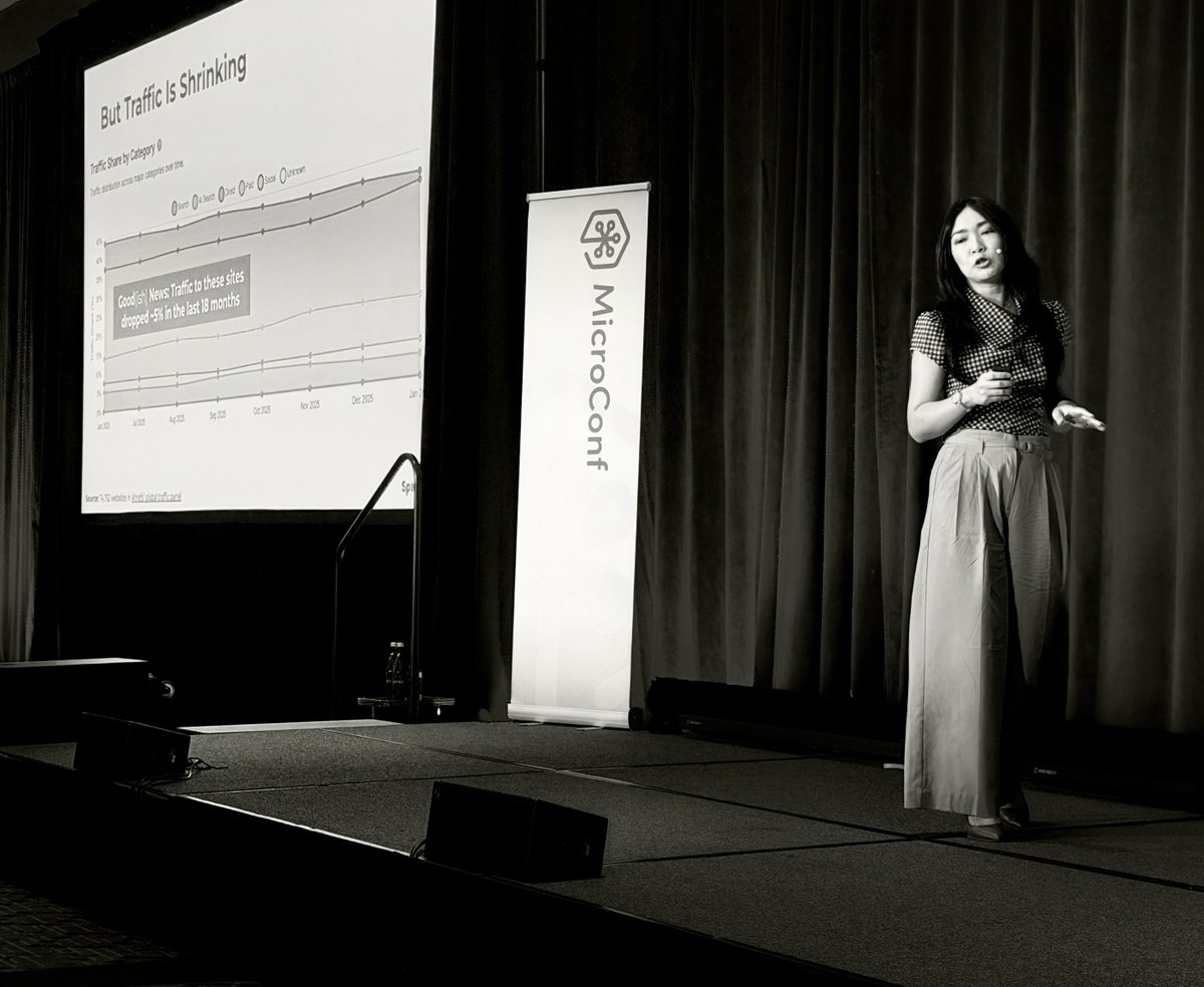 58.5% of searches are zero click — Amanda Natividad at MicroConf